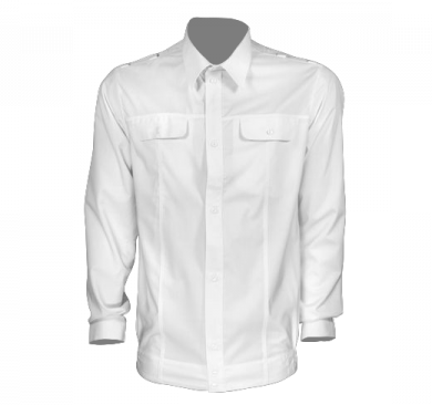 Рубашка форменная мужская нов/обр (дл.рук.) белая