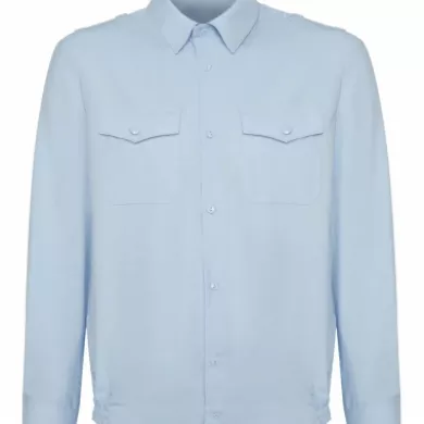 Рубашка полиции, бледно-голубая мужская (дл.рук)